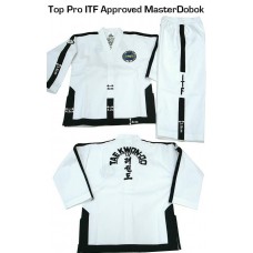 Master ITF ribbed material uniform Master ITF ribbed material uniform
